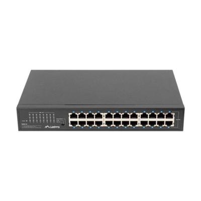 Lanberg RSGE-24 switch No administrado Gigabit Ethernet (10 100 1000) 1U Negro