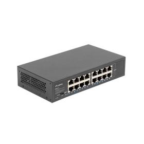 Lanberg RSGE-16 network switch Unmanaged Gigabit Ethernet (10 100 1000) 1U Black