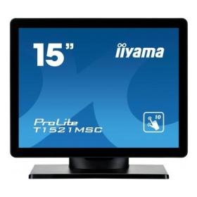 iiyama ProLite T1521MSC-B1 computer monitor 38.1 cm (15") 1024 x 768 pixels LED Touchscreen Tabletop Black