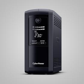 CyberPower Tracer III VP1000ELCD-FR alimentation d'énergie non interruptible Interactivité de ligne 1 kVA 550 W 4 sortie(s) CA