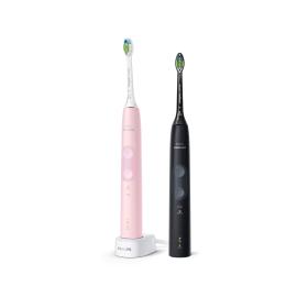 Philips 4500 series HX6830 35 cepillo eléctrico para dientes Adulto Cepillo dental sónico Gris, Rosa