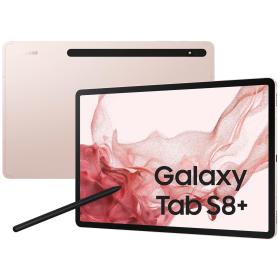 Samsung Galaxy Tab S8+ WiFi SM-X800 128 GB 31,5 cm (12.4") Qualcomm Snapdragon 8 GB Wi-Fi 6 (802.11ax) Android 12 Oro rosado