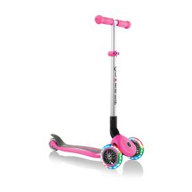 Globber Primo Foldable Lights Kids Classic scooter Pink