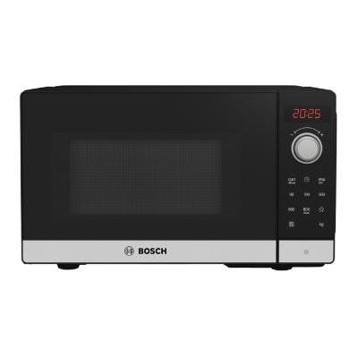Bosch Serie 2 FFL023MS2 forno a microonde Superficie piana Solo microonde 20 L 800 W Nero, Stainless steel