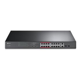 TP-Link TL-SL1218MP Non gestito Gigabit Ethernet (10 100 1000) Supporto Power over Ethernet (PoE) 1U Nero