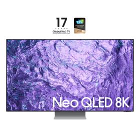 Samsung Series 7 TV QE55QN700CTXZT Neo QLED 8K, Smart TV 55" Processore Neural Quantum 8K Lite, Dolby Atmos e OTS Lite, Titan