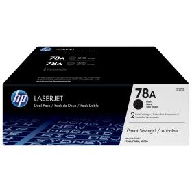 HP Pack de ahorro de 2 cartuchos de tóner original LaserJet 78A negro