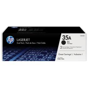 HP Pack de ahorro de 2 cartuchos de tóner original LaserJet 35A negro