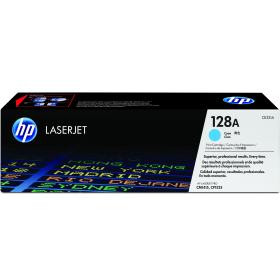 HP 128A toner LaserJet cyan authentique