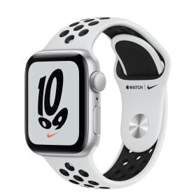 Apple Watch SE Nike OLED 40 mm Digital 324 x 394 Pixel Touchscreen Silber WLAN GPS