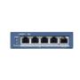 Hikvision DS-3E0505P-E switch di rete Non gestito Gigabit Ethernet (10 100 1000) Supporto Power over Ethernet (PoE) Blu