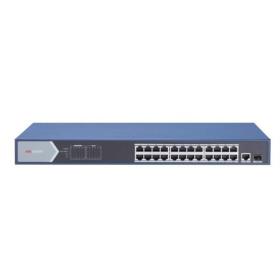 Hikvision DS-3E0526P-E switch di rete Non gestito Gigabit Ethernet (10 100 1000) Supporto Power over Ethernet (PoE) Blu
