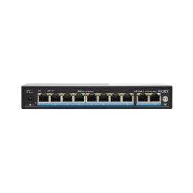 Vultech Security VS-POE2082GE-120W network switch Unmanaged Fast Ethernet (10 100) Power over Ethernet (PoE) Black