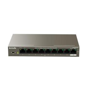 Tenda TEF1109P-8-102W commutateur réseau Fast Ethernet (10 100) Connexion Ethernet, supportant l'alimentation via ce port (PoE)