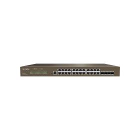 Tenda TEG3328F network switch Managed L2 Gigabit Ethernet (10 100 1000) 1U Brown