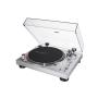 Audio-Technica AT-LP120X Plattenspieler mit Direktantrieb Silber Manuell