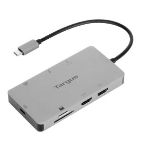 Targus DOCK423EU laptop-dockingstation & portreplikator Kabelgebunden USB 3.2 Gen 1 (3.1 Gen 1) Type-C Silber