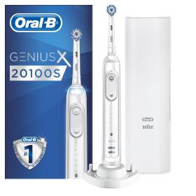 Oral-B Genius X 20100S Electric Toothbrush White Powered By Braun
