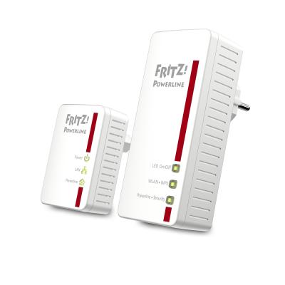 FRITZ!Powerline 540E WLAN Set International 500 Mbit s Eingebauter Ethernet-Anschluss Weiß 2 Stück(e)