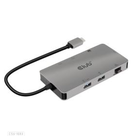 CLUB3D CSV-1593 hub & concentrateur USB 3.2 Gen 1 (3.1 Gen 1) Type-C 16200 Mbit s Métallique