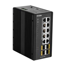D-Link DIS‑300G‑14PSW Managed L2 Gigabit Ethernet (10 100 1000) Power over Ethernet (PoE) Black