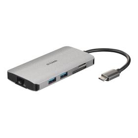 D-Link DUB-M810 laptop-dockingstation & portreplikator Kabelgebunden USB 3.2 Gen 1 (3.1 Gen 1) Type-C Silber