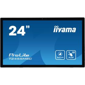 iiyama T2455MSC-B1 Signage Display Digital signage flat panel 61 cm (24") LED 400 cd m² Full HD Black Touchscreen