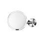 simplehuman ST3016 makeup mirror Suction cup Round Brushed steel