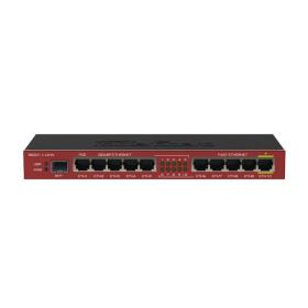 Mikrotik RB2011ILS-IN router Gigabit Ethernet Negro, Burdeos