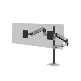 Ergotron LX Series LX Dual Stacking Arm Tall Pole 101,6 cm (40") Aluminium Tisch Bank