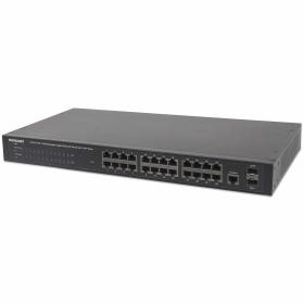 Intellinet 24-Port Gigabit Ethernet PoE+ Web-Managed Switch with 2 SFP Ports, 24 x PoE ports, IEEE 802.3at af Power over