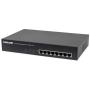 Intellinet 8-Port Fast Ethernet PoE+ Switch, 4 x PoE IEEE 802.3at af Power-over-Ethernet (PoE+ PoE) Ports, 4 x Standard