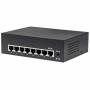 Intellinet 8-Port Gigabit Ethernet PoE+ Switch, IEEE 802.3at af Power over Ethernet (PoE+ PoE)-konform, 60 W, Desktop