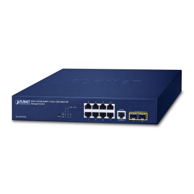 PLANET 10 100 1000T + 2-Port Gestionado L2 L4 Gigabit Ethernet (10 100 1000) 1U Azul