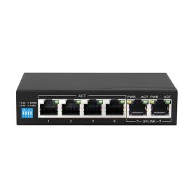 Extralink EX.14305 network switch Unmanaged L2 Gigabit Ethernet (10 100 1000) Power over Ethernet (PoE) Black