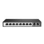 Extralink PERSES | Switch PoE | 8x Gigabit PoE PoE+, 2x RJ45 Uplink Gigabit, 96W