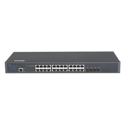 Extralink EX.19720 commutateur réseau Géré L3 Gigabit Ethernet (10 100 1000) 1U Noir