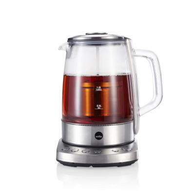 Wilfa TM-1500S electric kettle 1.25 L 2200 W Silver, Transparent