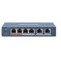 Hikvision DS-3E0106HP-E switch di rete Non gestito Fast Ethernet (10 100) Supporto Power over Ethernet (PoE) Blu