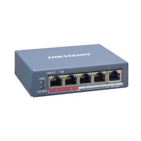 Hikvision DS-3E1105P-EI switch di rete Fast Ethernet (10 100) Supporto Power over Ethernet (PoE) Blu