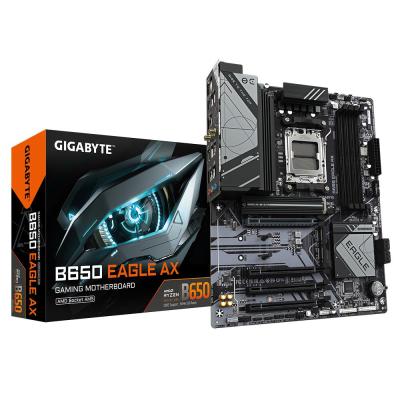 Gigabyte B650 EAGLE AX Motherboard - Supports AMD Ryzen 7000 CPUs, 12+2+2 Phases Digital VRM, up to 7600MHz DDR5 (OC), 1xPCIe