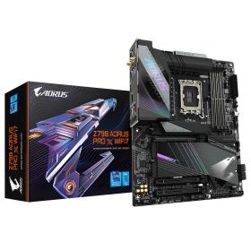 Gigabyte Z790 AORUS PRO X WIFI7 Motherboard - Supports Intel Core 14th CPUs, 18+1+2 phases VRM, up to 8266MHz DDR5 (OC), 1xPCIe
