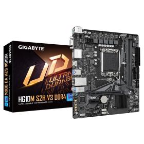 Gigabyte H610M S2H V3 DDR4 Motherboard - Supports Intel Core 14th CPUs, 4+1+1 Hybrid Digital VRM, up to 3200MHz DDR4, 1xPCIe