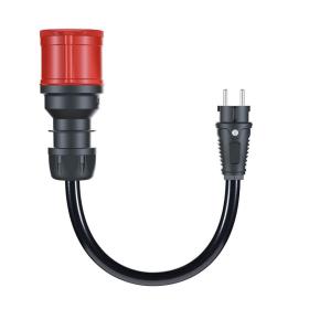go-e CH-04-02 power extension 0.3 m 1 AC outlet(s) Indoor Black, Red