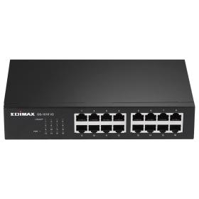 Edimax GS-1016 V2 switch Gestionado Gigabit Ethernet (10 100 1000) Negro