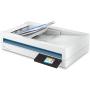 HP Scanjet Pro N4600 fnw1 Scanner piano e ADF 1200 x 1200 DPI A5 Bianco