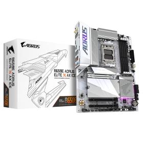 Gigabyte B650E AORUS ELITE X AX ICE Motherboard - Supports AMD Ryzen 8000 CPUs, 12+2+2 phases VRM, up to 8000MHz DDR5 (OC),