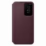 Samsung Smart Clear View Cover per Galaxy S22, Burgundy