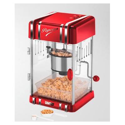 Unold Retro machine à popcorn Rouge, Argent 300 W