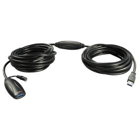 Lindy 43099 USB Kabel 15 m USB 3.2 Gen 1 (3.1 Gen 1) USB A Schwarz